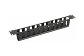 Rack skabe - Lanview by Logon - rack cable organiser - sliding cover - 1U - RAO400BL