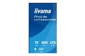 Infoskærme & Digital Skiltning - iiyama ProLite LH7566UHSB-B1AG 74.5" Class (75" viewable) LCD flat panel display - 4K - for digital signage - LH7566UHSB-B1AG