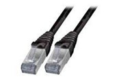 Netværkskabel - EFB NORDIC EFB-Elektronik patch cable - 10 m - black - Sort - 10m - K5538SW.10