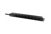 Strømkabel (ekstern) - Lanview - power distribution strip - 16A - 4000 Watt - LVR-3MSCH-SPD-SCH8