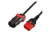 Strømkabel (intern) - MicroConnect - power cable - power IEC 60320 C13 to IEC 60320 C14 - 50 cm - MC-DUALC13C14S-0.5