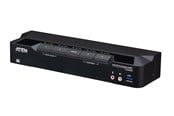 KVM-switch - ATEN CS1944DPA 4-Port USB 3.0 8K DisplayPort Dual-Display KVMP Switch (Cables included) - CS1944DPA