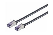 Netværkskabel - Lanview patch cable - 30 m - black - Sort - LVN-CAT6A-FLEX-30M