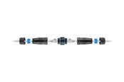 Netværkskabel - Lanview network coupler - Sort - LVN-IP68-STP-CAT6A-COUPLER