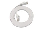 Netværkskabel - MicroConnect network cable - 5 m - white - Hvid - 5m - V-UTP6A05W-FLAT-LSZH