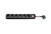Strømkabel (ekstern) - MicroConnect - power strip - on/off switch - MC-GRU00615BS