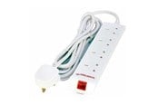 Strømkabel (ekstern) - MicroConnect - power strip - with surge protection - MC-UKSURGESTRIP4-5M