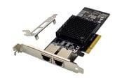 Netværksadapter (netkort, printserver mv.) - MicroConnect - network adapter - PCIe 3.0 x8 - 10 Gigabit Ethernet x 2 - MC-PCIEX8-X550-T2-D