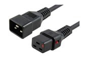 Strømkabel (intern) - MicroConnect - power cable - IEC 60320 C19 to IEC 60320 C20 - 1.5 m - MC-C19C20LOCK-1.5M