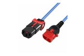 Strømkabel (intern) - MicroConnect - power cable - power IEC 60320 C13 to IEC 60320 C14 - 1.5 m - MC-DUALC13C14S-1.5B