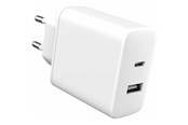 Mobil - Adaptere & Opladere - eSTUFF INFINITE power adapter - 100% recycled plastic EU plug - USB Type A 24 pin USB-C - 32 Watt - ES637031