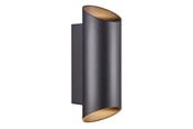 Lamper - Nordlux Nico Round 22 udendørs væglampe, sort - 2218231003
