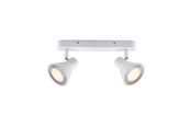 Lamper - Nordlux Eik 2-spotskinne, hvid - 45770101