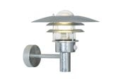 Lamper - Nordlux Lønstrup 32 udendørs væglampe med sensor , galvaniseret - 71412031
