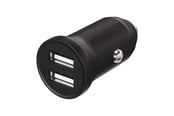 Mobil - Adaptere & Opladere - X2O 2x12W Dual Car Charger USB-A/A - Black - SC239005