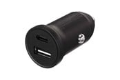 Mobil - Adaptere & Opladere - X2O 30W Dual Car Charger USB-C/A - Black - SC239008