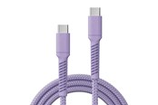 USB kabel - X2O Longlife 100W USB-C/C cable 2M - Lavender - A12-193-0007 2M SOFT PINK