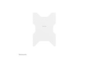 Vægbeslag, AV-Beslag & AV-Møbler - Neomounts WL85-515WH16 mounting kit - for flat panel - rotatable - white - Maks 50 kg - Maks størrelse 75" - WL85-515WH16