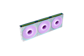Kabinet Køler - Lian Li UNI FAN SLINF FLEX 120 Reversed (3-pack) with controller - Kabinet køler - 120mm - Hvid med RGB LED lys - 31 dBA - 12RSLIN1F3W