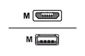 USB kabel - Sharkoon - USB cable - Micro-USB Type B to USB - 0.5 m - 4044951015474