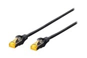 Netværkskabel - DIGITUS Professional patch cable - 25 cm - black - Sort - DK-1644-A-0025/BL