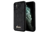 Mobil - Covers & Cases - GUESS Sequin Script Metal case for iPhone 11 / Xr - black - 3666339172770