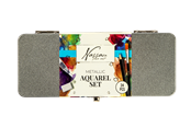 Kreativitet & Hobbyartikler - Nassau Metallic Aquarel Set - 24 pcs - AR052806
