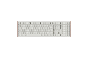 Tastatur - Keychron K5 Ultra SE 100% 8K Keychron Milk POM Red - Gaming Tastatur - Nordisk - Hvid - K5U-P1-BO