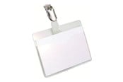 Konference & Præsentation - DURABLE name badge holder - for 60 x 90 mm - transparent (pack of 25) - 810619