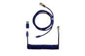 USB kabel - Keychron Spiralformet Aviator USB 8K kabel med lige stik () - Cab-51