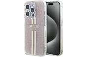 Mobil - Covers & Cases - GUESS IML 4G Gold Stripe case for iPhone 14 Pro Max - pink - 3666339223090