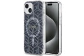 Mobil - Covers & Cases - GUESS IML GCube MagSafe case for iPhone 15 Plus / 14 Plus - black - 3666339221850