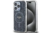 Mobil - Covers & Cases - GUESS IML GCube MagSafe case for iPhone 15 Pro Max - black - 3666339221874