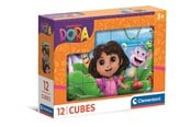 Puslespil - Clementoni Dora the Explorer 2025 puzzle 12 cubes Blok - 41510