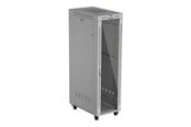 Rack skabe - Lanberg FF01 series - rack - 600 x 1000 flat pack with glass door - 42U - FF01-6042-12SL