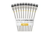 Netværkskabel - StarTech.com Startech patch cable - 15 cm - grey - Grå - 6ASTP34GRS15CM10PK