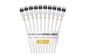 Netværkskabel - StarTech.com Startech patch cable - 15 cm - white - Hvid - 6ASTP34WHS15CM10PK