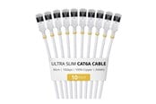 Netværkskabel - StarTech.com Startech patch cable - 30 cm - white - Hvid - 6ASTP34WHS30CM10PK