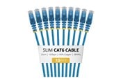 Netværkskabel - StarTech.com Startech patch cable - 25 cm - blue - Blå - N6PAT25CMBLS10PK