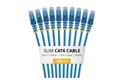 Netværkskabel - StarTech.com Startech patch cable - 50 cm - blue - Blå - N6PAT50CMBLS10PK