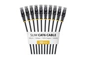 Netværkskabel - StarTech.com Startech patch cable - 1 m - black - Sort - N6PAT100CMBKS10PK