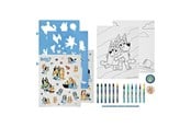 Kreativt Legetøj - Undercover BLUEY skabelon- og farvesæt, 49 stk. - BLUI1220
