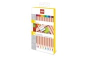 LEGO® - Euromic 52064 LEGO Stationery 12 Farveblyanter m 2 LEGOklods toppe - 52064