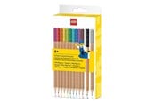 Skoletilbehør - LEGO 12-pak farveblyanter med klods-topper - 4003053-53706