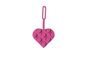 Skoletilbehør - LEGO Taskemærke Klods hjerte pink - 4006151-53692