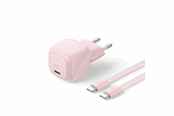 Mobil - Adaptere & Opladere - Belkin BoostCharge 30W USB PD Wall Charger w/ PPS (Incl. 2m USB-C - USB-C Cable) - Blush - WCA008kq2MPK-B6