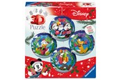 Puslespil - Ravensburger 3D Puzzle-Ball 4 stk. Disney julejulekugler i én æske 3D Puslespil - 12008088