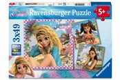 Puslespil - Ravensburger Havfruemagi 3x49 brikker - 12004749