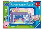 Puslespil - Ravensburger Peppa Pig - Godnat, Peppa! 2x24 brikker - 12004336