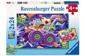 Puslespil - Ravensburger Monster trucks 2x24 brikker - 12004259